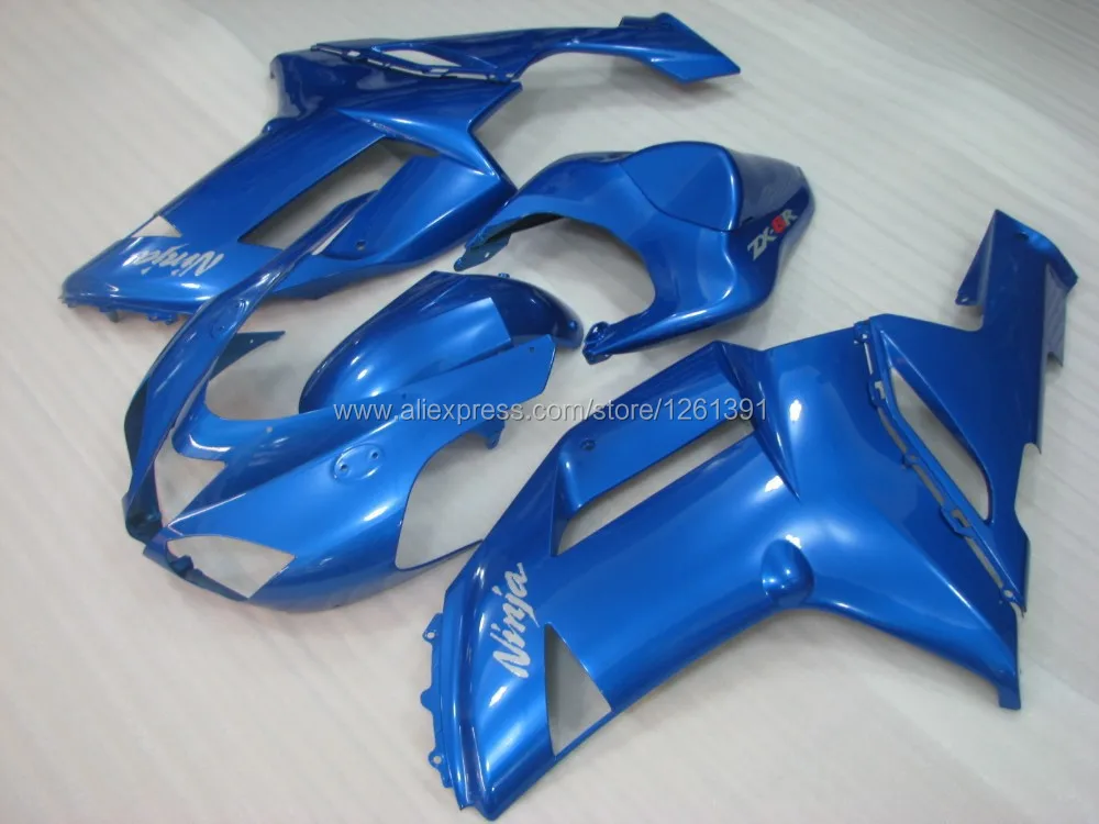 Впрыска синий Обтекатели для Кавасаки ниндзя ZX 6R 636 07 08 ZX-6R 07-08 ZX6R 2007 2008 ZX 6R 07 08 комплект обтекателей RTC3