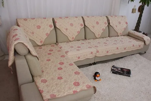 Past Fabric Cotton Sofa Cloth Flower Sectional Towel Set