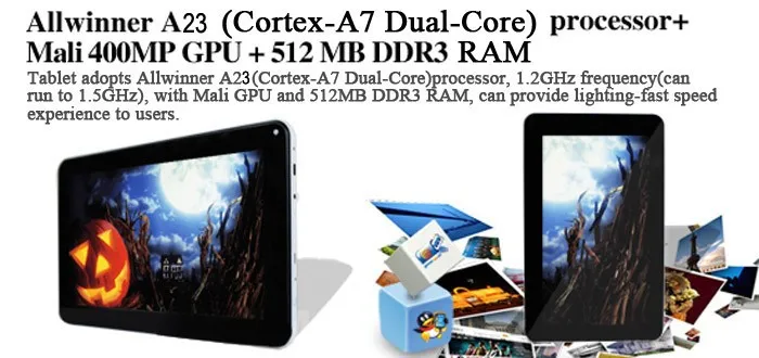 Подарок 8GB Boda планшетный ПК Android 4,2 " дюймовый большой Q88 двухъядерный A23 960*640 HD w/белая клавиатура