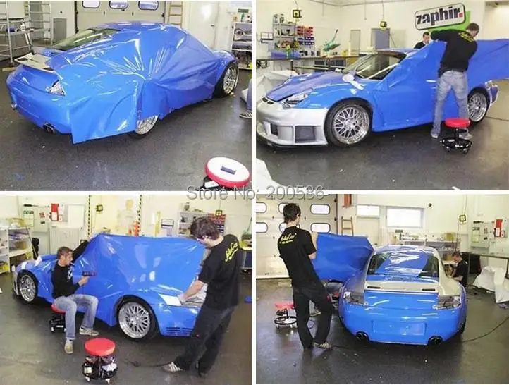blue glossy foil sticker for car.JPG