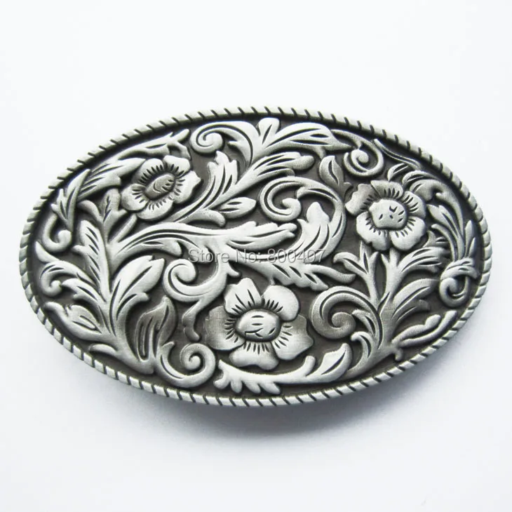 Розничная оригинальная Западная пастушка цветок старинная пряжка ремня BUCKLE-WT097AS также в США