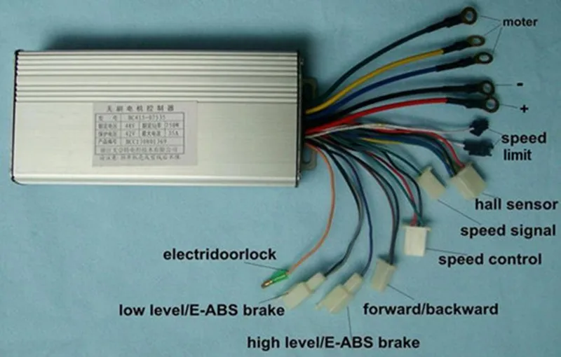 750W 48V DC 15 MOFSET регулятор скорости бесколлекторного двигателя, BLDC контроллер двигателя/для мотоцикла или электровелосипеда е-скутер способный преодолевать Броды/EV регулятор скорости