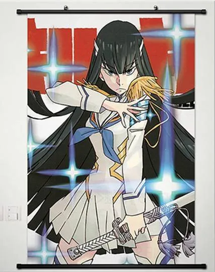 Kill La Kill Сацуки Kiryuuin японский домашний декор плакат стены прокрутки аниме W09
