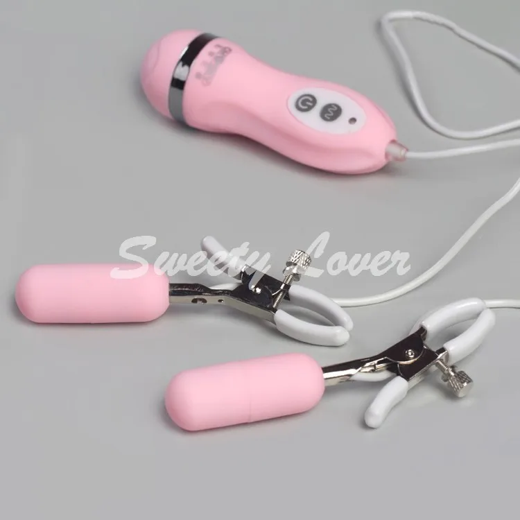 Female Red Pink Adjustable Breast Tits Sex Product Vibrating Boob Nipple Sex Clamps Adult Games Toys for Women Free Shipping (5)