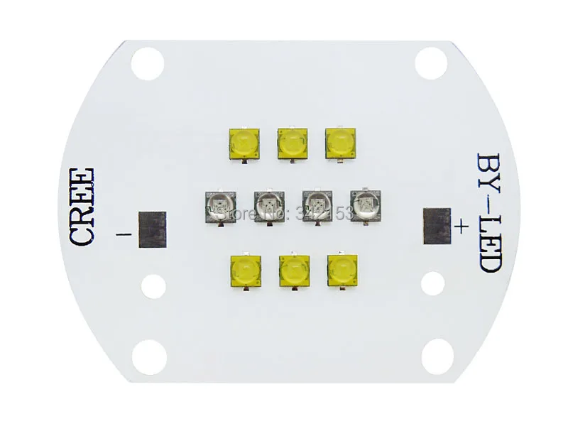 50 Вт Cree Xlamp XTE XT-E белый 6000 К(6 шт.)+ королевский синий 450нм(4 шт.) светодиодный излучатель лампы свет лампы для аквариума рыбы кораллового выращивания