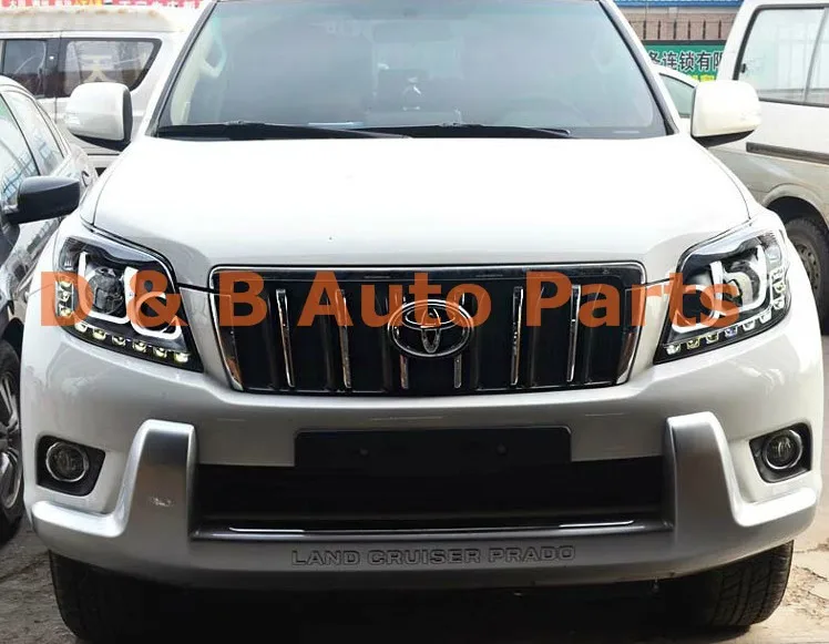 1 пара двойной U Тип ангельские глазки светодиодный фонарь для Toyota Land Cruiser Prado 2010-2013'