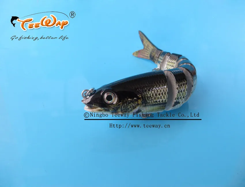 2 шт./лот Рыбалка приманки 8 Сегмент Swimbait Жесткий приманки медленно 25 г 14 см с 6# рыболовный крючок FL8-O02