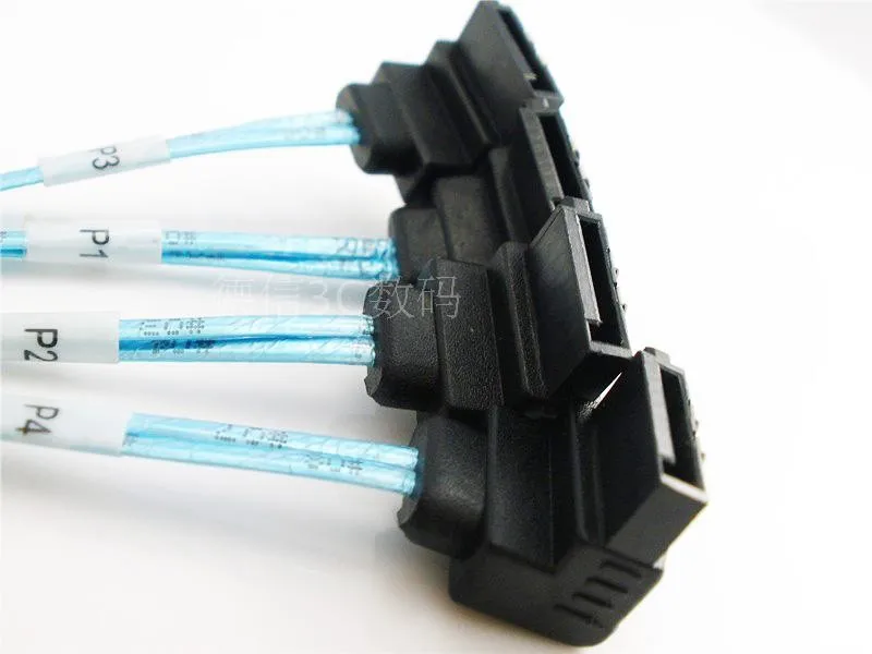 Tangda MINI SAS 36 p SFF 8087 turn 4 SATA 7 p 90 градусов tieline 1 метр