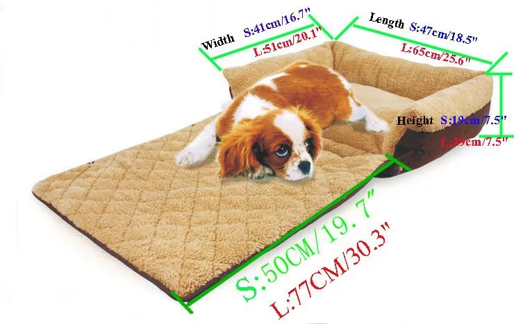 Диван для собак мягкий теплый кровать для любимчик домашних животных и кошки подушка для собак диван щенок 3 способа использования Высокое качество кровать собаки