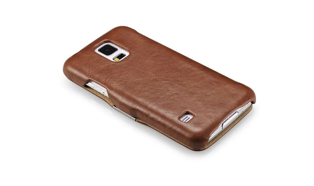 Для Samsung Galaxy S5 i9600 icarer брендовый Винтажный чехол из натуральной кожи на магните чехол-портмоне с карманом