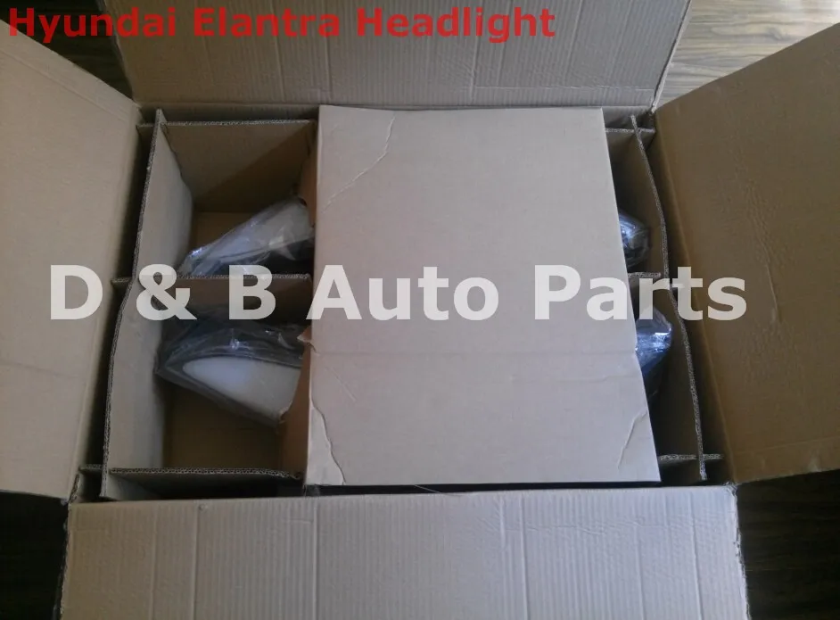 Пакет из 2 популярный светильник фары головного света с Q 5 двойными линзами очень красивый для hyundai Elantra 2012-2013'