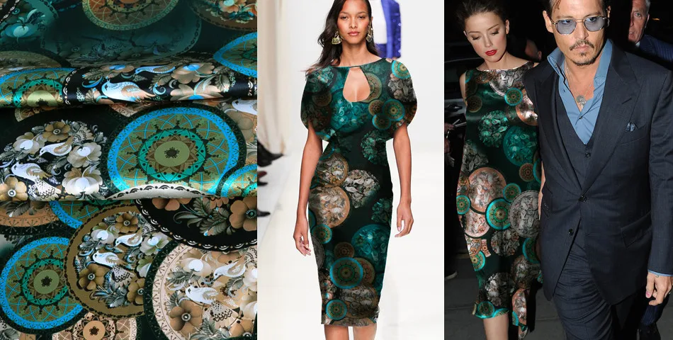 Новое поступление, классический стиль, настоящее шелковое платье Ципао, ткань для платья, ткань с принтом, стрейч-сатин, древний зеленый диск