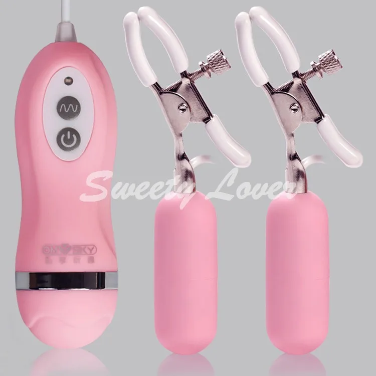 Female Red Pink Adjustable Breast Tits Sex Product Vibrating Boob Nipple Sex Clamps Adult Games Toys for Women Free Shipping (3)