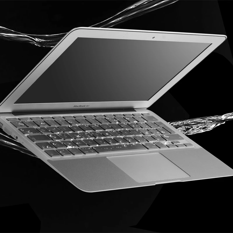 XSKN для A1932 Macbook Air 13 дюймов с Touch ID(+) Ультра тонкий Ясно клавиатуры Обложка протектор Мягкий чехол из искусственной кожи, макет США