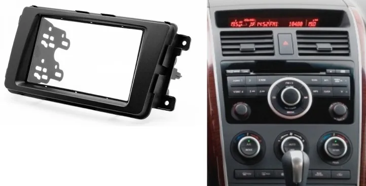 Двойной Din стерео панель для MAZDA CX-9 2007+ DVD фасции Радио Установка в тире установка комплект CD Лицевая панель
