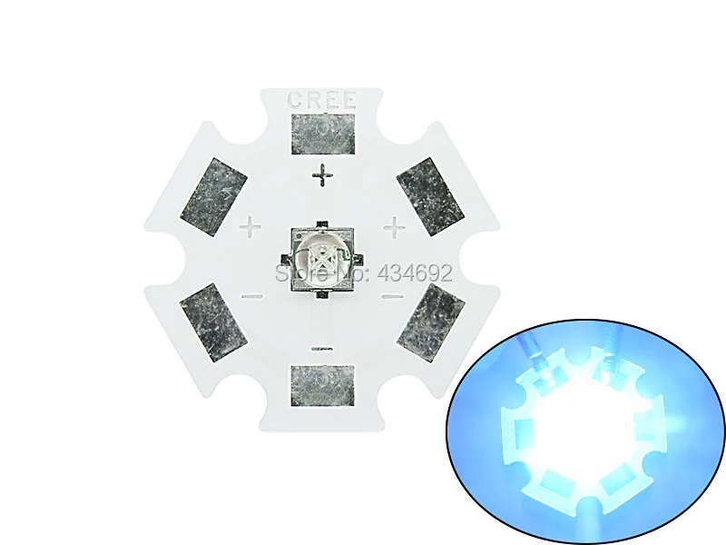 Cree XT-E XTE 5 Вт LED Теплый Белый 3000-3200 К Холодный Белый 6000-6500 К Королевский Синий 450-455NM ПРИВЕЛО ЧИП с 20 ММ PCB новогодняя распродажа светодиодные огни