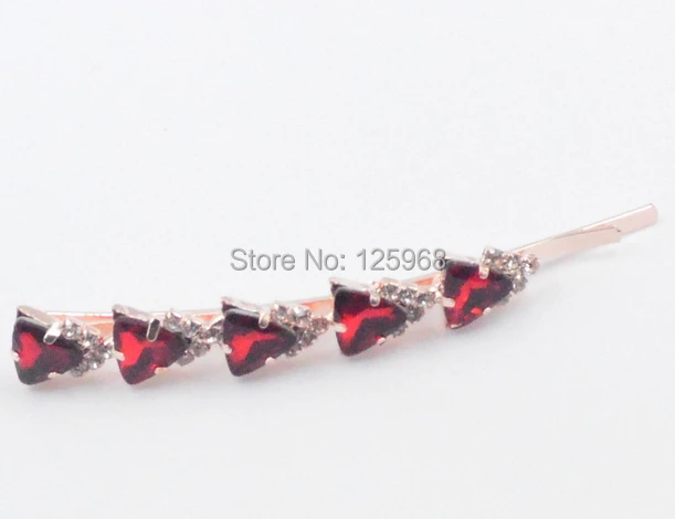 Новая горячая Распродажа пять горный хрусталь Треугольники заколки для волос заколки для Для женщин/Обувь для девочек элегантные заколки для волос аксессуар