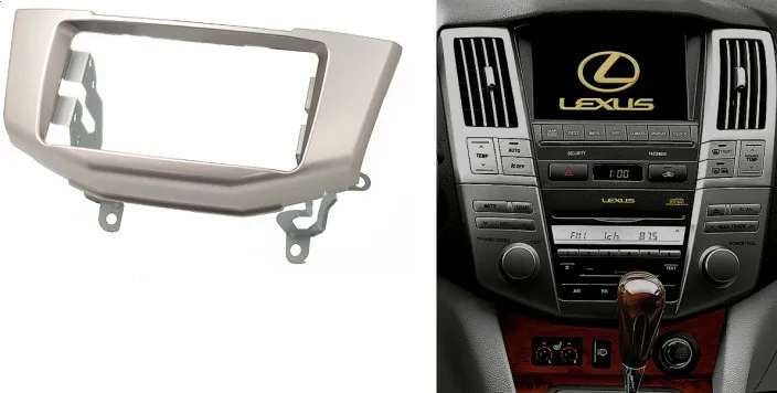 2 Дина DVD стерео аудио панель Панель для Lexus RX 300 330 350 400h Toyota Harrier радио установите крепление на приборную панель установки комплекта