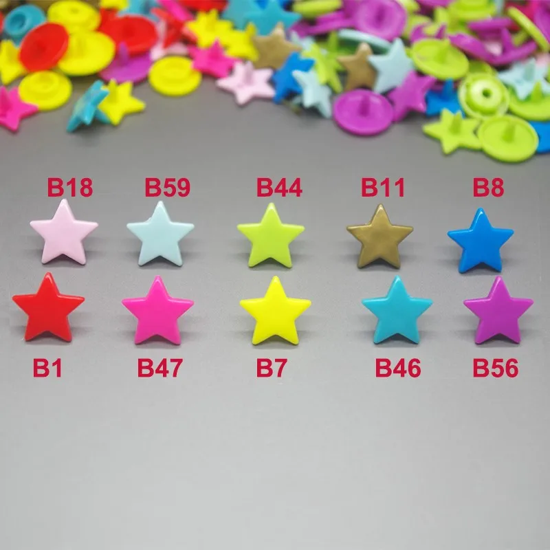 KAM Star shaped snap buttons A