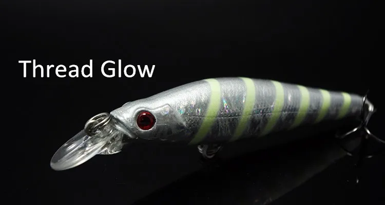 Классические приманки для рыбной ловли Minnow День Ночь 11 см 14,8 г гальванические искусственные жесткие плавающие крючки mustad