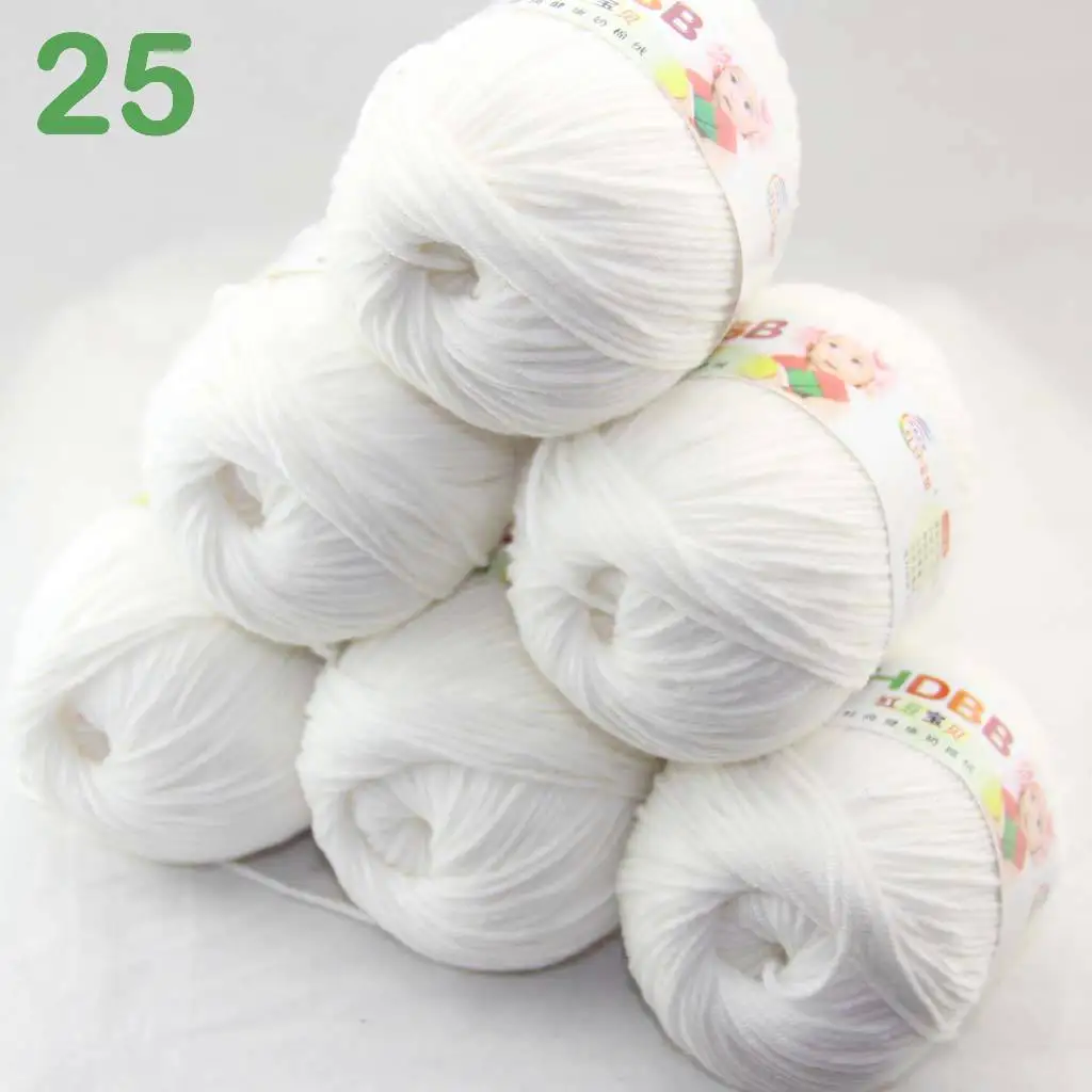 Распродажа 6ballsx50g мягкие хлопковые Детские Пряжа новые окрашенные вручную шерстяные носки декоративная ленточка пряжа для вязания оранжевый 2075-14-6