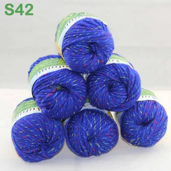Лот из 3 BallsX50g на не сужающемся книзу массивном ботинки ручной работы; Толстая шерстяная пряжа для вязания 248-C1