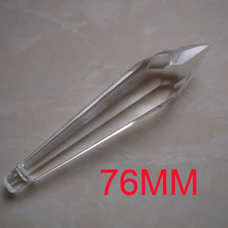 200pcs/lot 63mm crystal multi-cuts glass ICICLE PRISM FOR hanging crystal chandelier prism parts drop pendant, free shipping