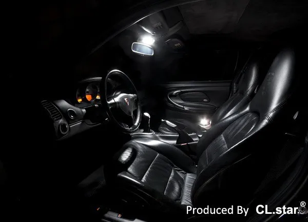 9 шт. без ошибок для Porsche 911 993 серии Carrera 4 Turbo GT светодиодный интерьер верхнее освещение комплект лампы(1994-1997