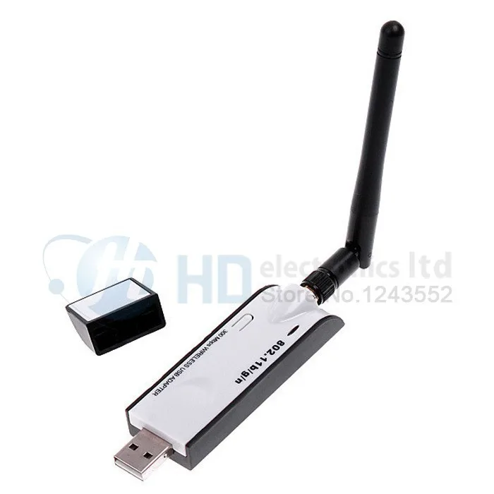 1 шт. мини USB 802.11b/g/n 300 м беспроводной LAN Wifi адаптер со Съемной Антенной Сетевая карта