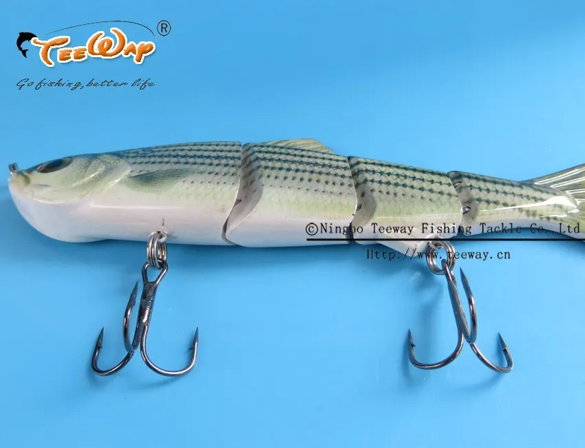 Продукт Рыбалка приманки 4 Сегмент Swimbait Жесткий приманки медленно 35 г 15 см рыболовный крючок Рыболовные снасти FL4-LM09