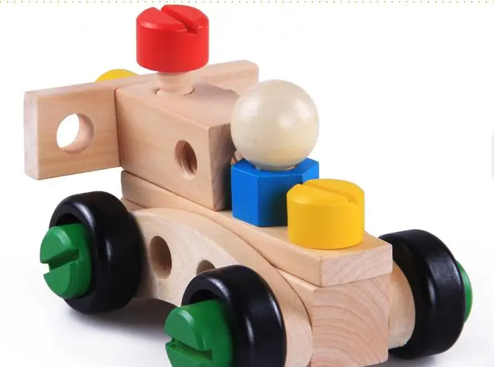 Детские деревянные игрушки в сборке, сборные строительные блоки, 30 шт., сменные гайки, комбинированный блок, обучающий, обучающий, деревянные детские блоки, игрушки