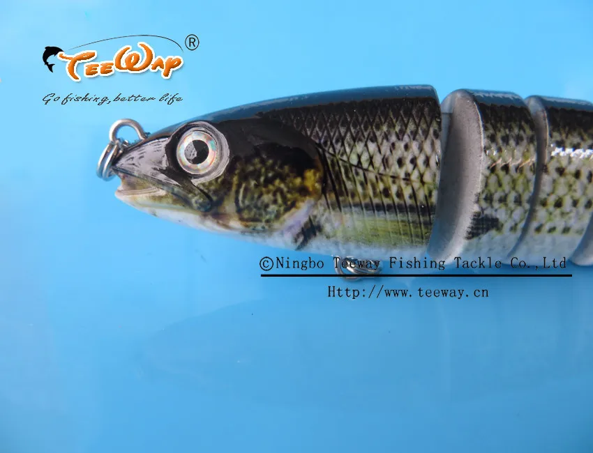 2 шт./лот Рыбалка приманки 8 Сегмент Swimbait Жесткий приманки медленно 25 г 14 см с 6# рыболовный крючок FL8-O02