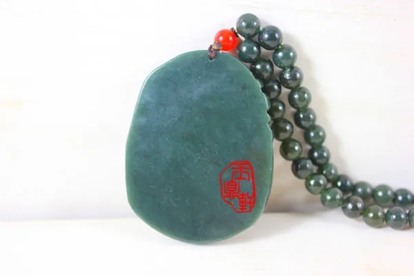 Xinjiang hetian jade pendant guan Yin Кулон пакет почта отправлено ожерелье мужской домашний экран