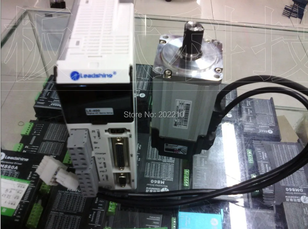 Всего 5 компл. Leadshine AC Servo Drive L5-400 и AC серво двигатель 400 Вт ACM6004L2H-B кодер 2500 линии работают на 220VAC RUN 3000 ОБ./МИН