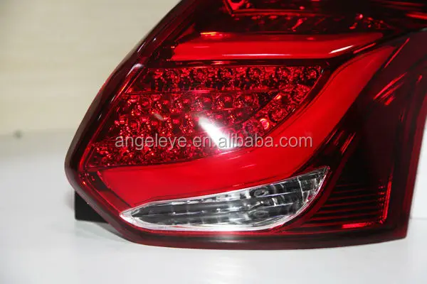 2012- год для FORD Focus 3 Хэтчбек светодиодные полосы задний фонарь задний свет красный цвет TJ Тип