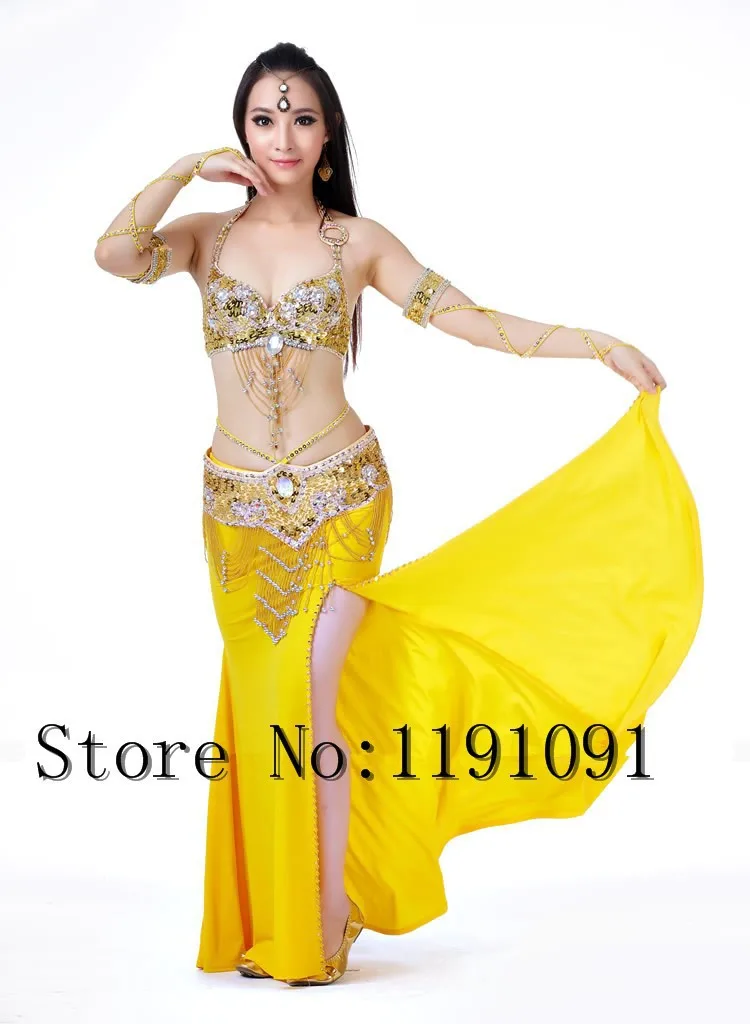Одежда для индийского беллиданса, 3 компл. Размера S / M / L, 10 цветов 700#