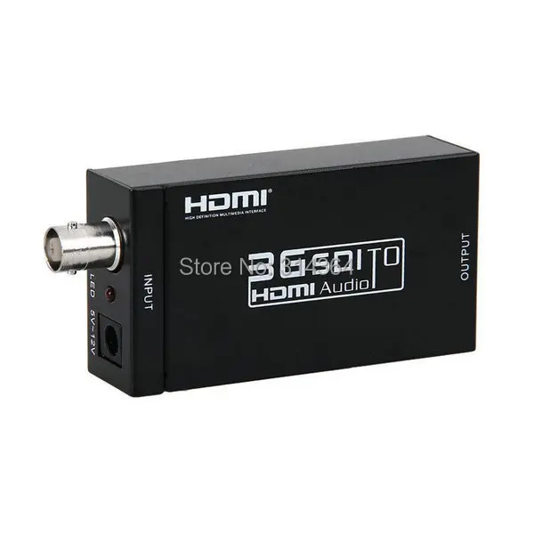 10 шт./лот мини 3G HD 1080 P SDI в HDMI конвертер SDI/hd-sdi/3G-SDI BNC для HDMI конвертер адаптер