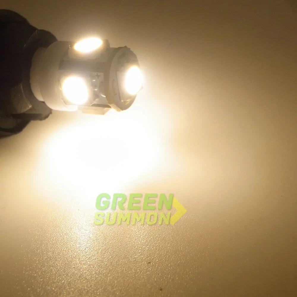 4 шт./лот E10 EY10 T3.25 5-SMD 5050 светодиодный теплый белый свет миниатюрная винтовая лампа для DIY Лионель AC/DC 12V