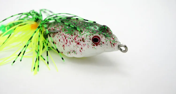 Рыбалка Лягушки приманки юбка хвост искусственные приманки Snakehead убийца 13 г/55 мм паз крови двойные рыболовные крючки