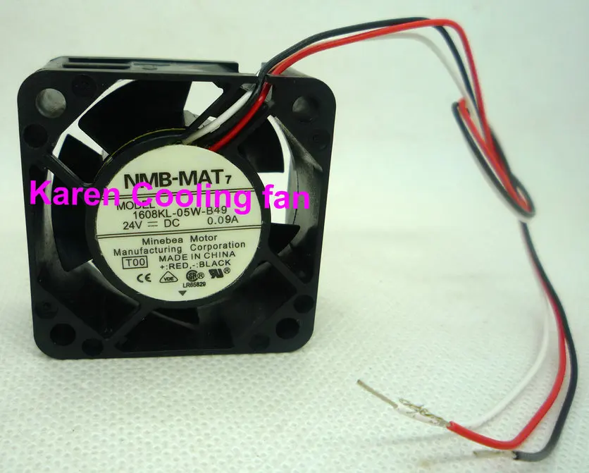 Новые оригинальные НМБ 4 см 1608KL-05W-B49 4020 24 В 0.10A 3wire Вентилятор охлаждения