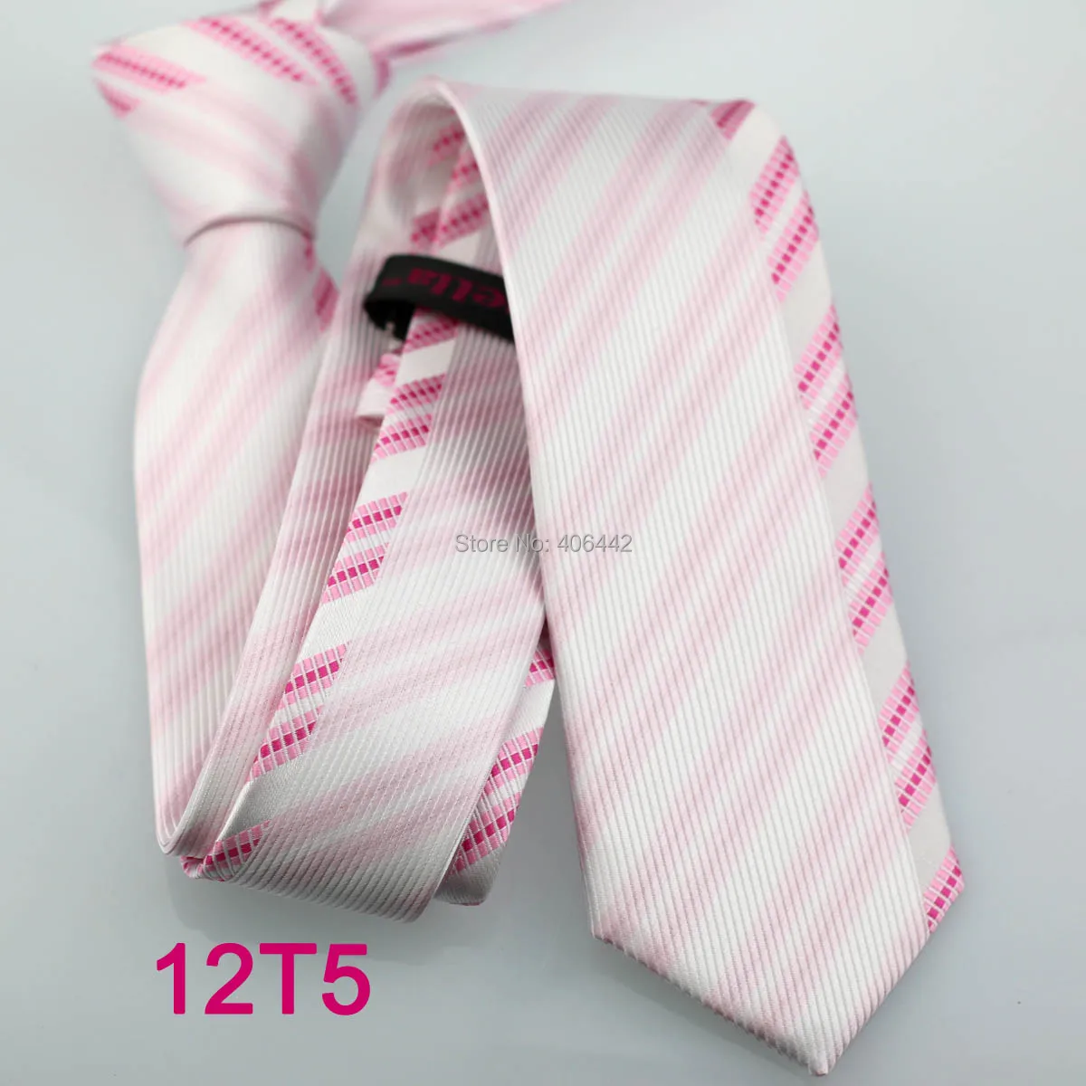 YIBEI coahella Ties модный бренд розовый галстук ЖАККАРДОВЫЙ шерстяной из микрофибры диагональные полосы Cravats тонкие узкие галстуки