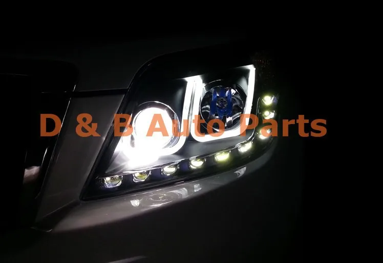 1 пара двойной U Тип ангельские глазки светодиодный фонарь для Toyota Land Cruiser Prado 2010-2013'