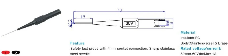 DMM15A Набор измерительных наконечников электронных деталей 31 штука, черный и красный цвет, пробиватель, проверочный крючок, шипковый зажим