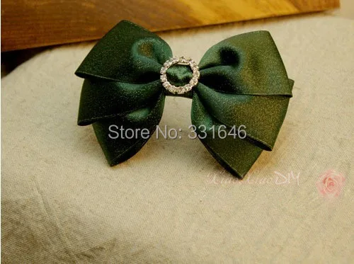Diy hairbow декор материал аксессуар Круглый/сердце металлический сплав стразы кристаллы пуговицы Пряжка заколки аксессуары для одежды