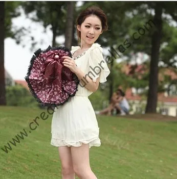 Superlight солнца, солнцезащитный крем, UPF> 50+, ladies'parasol, 8 К ребра, черный серебряное покрытие, карман зонтик, УФ-защита, арочные завязки