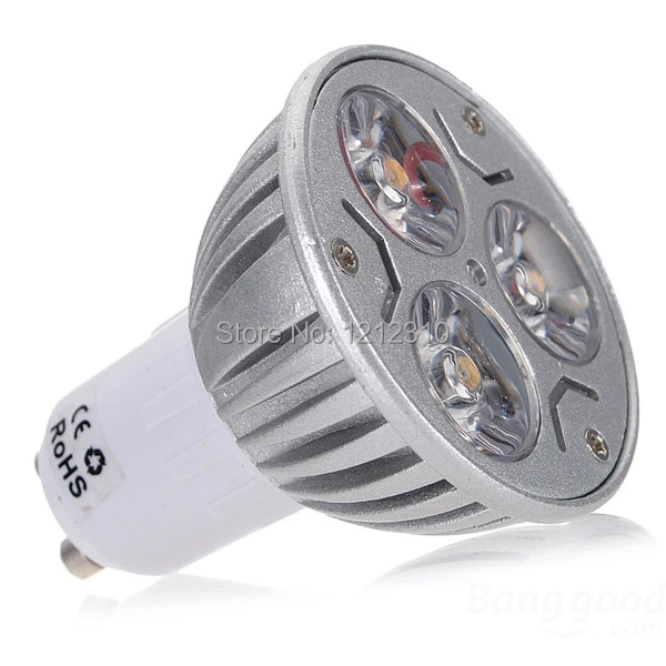 8 шт./лот AC110V/220 В gu10 3*3 9 Вт светодиодные лампы светодиодные фары высокой Мощность LED лампа Теплый/холодный белый Бесплатная доставка