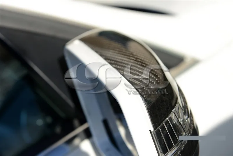 Сменная крышка бокового зеркала из углеродного волокна для 2011-2013 Mercedes Benz W204/W212/W221/W216 и AMG 2008-2012 CLK350