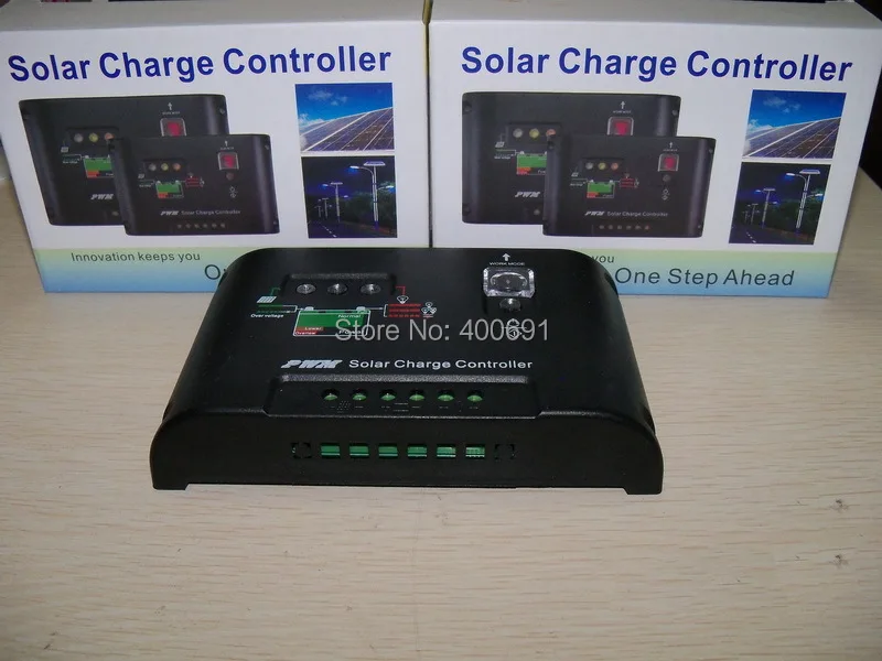 40A 12 V/24 V ШИМ, интеллектуальная Солнечная Зарядное устройство и регулятор разряда с автоматической идентификации