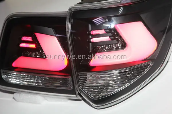 2011-13 лет светодиодный задний фонарь задние фары для TOYOTA SW4 Fortuner дымовой корпус прозрачные линзы
