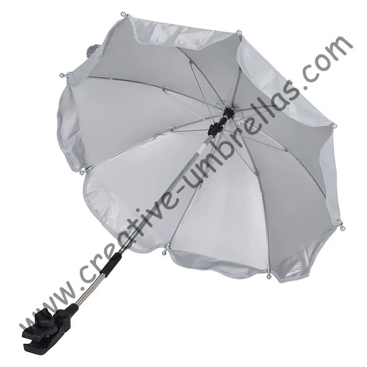 Зонт для детской коляски, детское автомобильное кресло Зонты ручной open.8mm стальной вал и стальных ребра, зажим, пляжный зонт, зажим, для детей